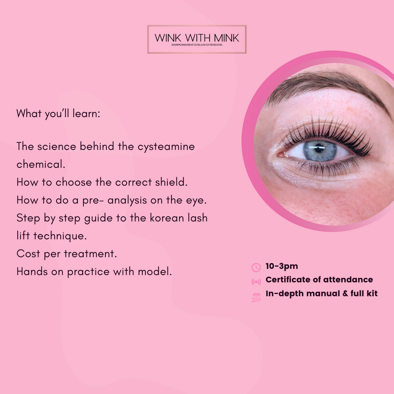 Korean Lash Lift Masterclass - In Person